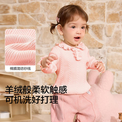 巴拉巴拉balaOne童装宝宝毛衣2025新款冬装婴儿针织衫女童毛衫萌 商品图3
