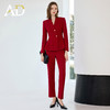 AD红色职业套装女2025新款秋冬高级感气质珠宝店酒店经理前台正装 商品缩略图0