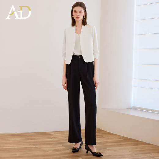 AD高级感气质西装套装女2025新款春秋职业装面试正装西服阔腿裤 商品图1