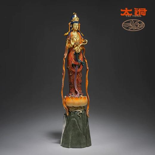 太铜 铜摆件《如意观音（奢华版）》限量99尊 家居饰品 艺术品 商品图2