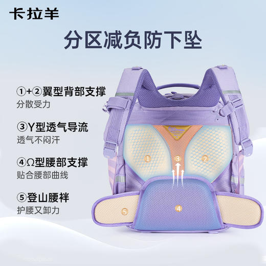 【蒋勤勤代言】卡拉羊小学生1-6年级升级ProMax8维减负云朵书包光遇系列 CX2265+CX2797 商品图4