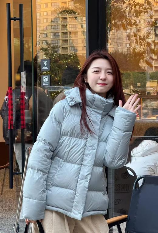 lulu家五格泡芙白鹅绒白鸭绒羽绒服 商品图1