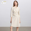 AD戗驳领优雅干练西装连衣裙女2025新款通勤裙子女七分袖职业装 商品缩略图2