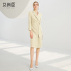 艾尚臣杏色西装连衣裙女早秋新款通勤连身裙气质高端职业装A字裙 商品缩略图1
