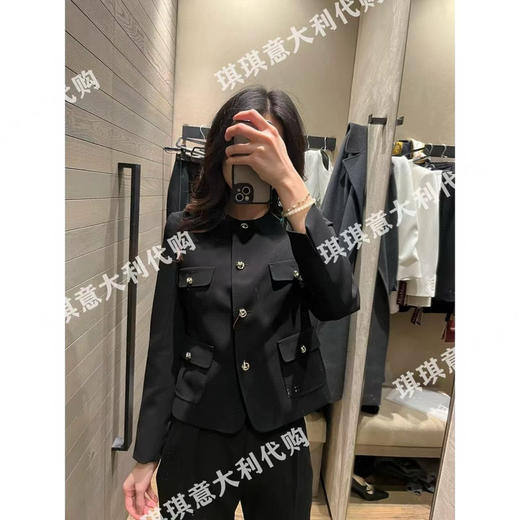 【开放日忙 秒杀价已调 直接拍】MAX 意式 小香风 三醋酸 混纺圆领外套 商品图10