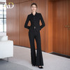 AD高级感穿搭一整套职业装2025新款春秋季黑色套装气质时尚阔腿裤 商品缩略图1