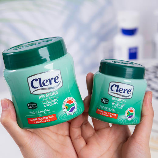 秋冬必备 ！无惧干裂 ！【赠修脚器】clere克莱锐 香樟乳霜 南非原装进口 滋润保湿大罐装 300ml/瓶+125ml/瓶 商品图10