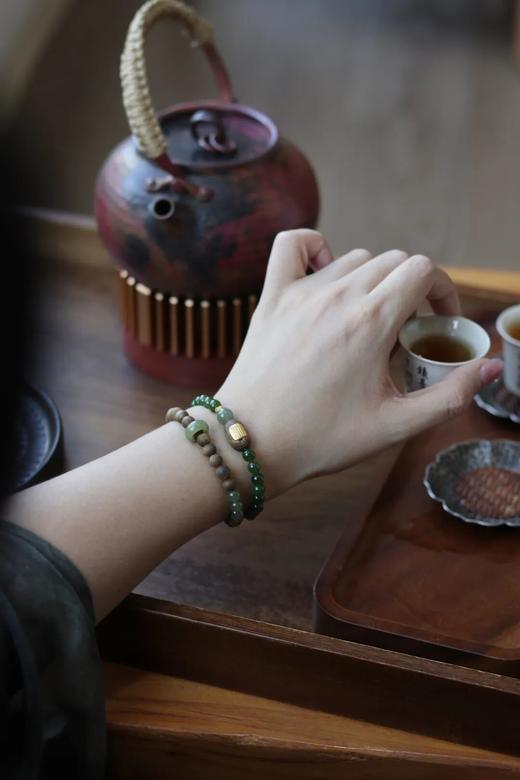 寻山隐·海南绿奇楠沉香新中式手串 | 文玩国风美人、君子的风雅首饰，自带儒雅香气 商品图1