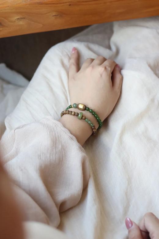 寻山隐·海南绿奇楠沉香新中式手串 | 文玩国风美人、君子的风雅首饰，自带儒雅香气 商品图3