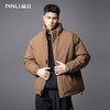 PINLI品立2025秋冬新款宽松立领短款棉衣男纯色潮牌百搭棉服外套GD253105099 商品缩略图2