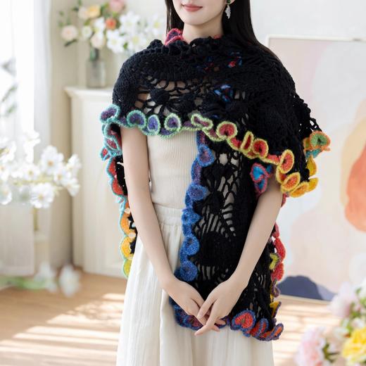 苏苏姐家沐倩披肩手工diy钩针编织羊毛线毛线团自制材料包 商品图2