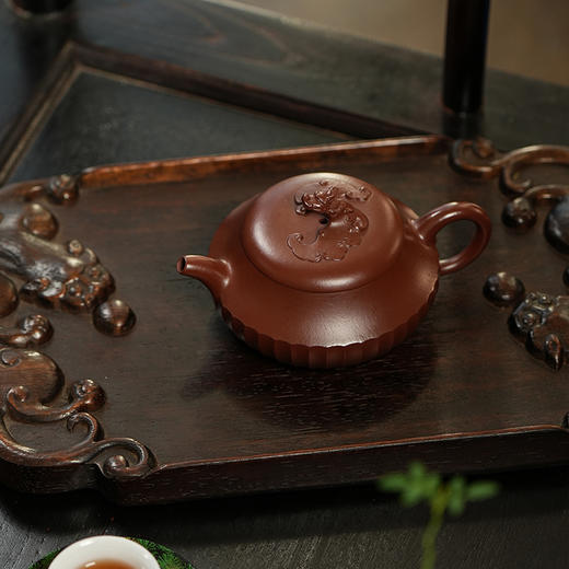 龙德堂陶艺 汤宣武制《福龙》原矿紫袍玉砂 100cc 库存请咨询客服 商品图1