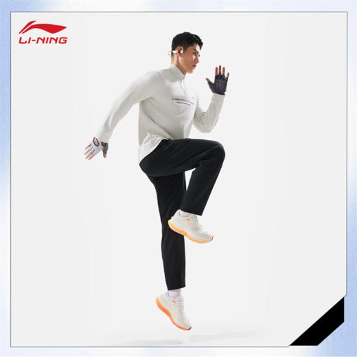 李宁男子直筒加绒保暖针织运动裤AKLV835 商品图2