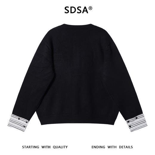 28864SDSA男士秋冬新款痞帅男装韩版拼接撞色开衫纽扣毛衣外套针织衫 商品图5