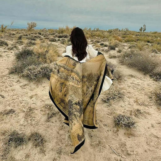 享妍 水墨江南披肩毯  多场景使用 披肩/围巾/盖毯 商品图7