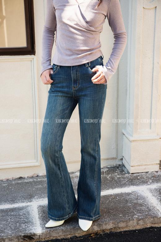 【门店同款】ENJOY冬季简约磨毛喇叭裤 167094854 商品图4