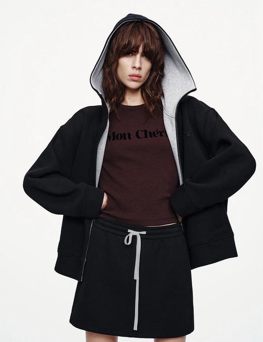 纯原Moco轻暖空气棉连帽夹克外套101406 商品图2