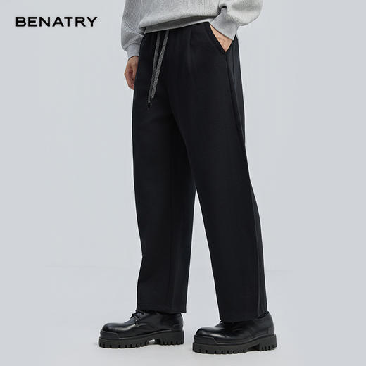 贝纳川冬季新品羊毛弯刀裤ECF332003 商品图1