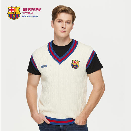 【官方正版】巴塞罗那俱乐部｜巴萨针织背心秋季新款内搭简约百搭 商品图1