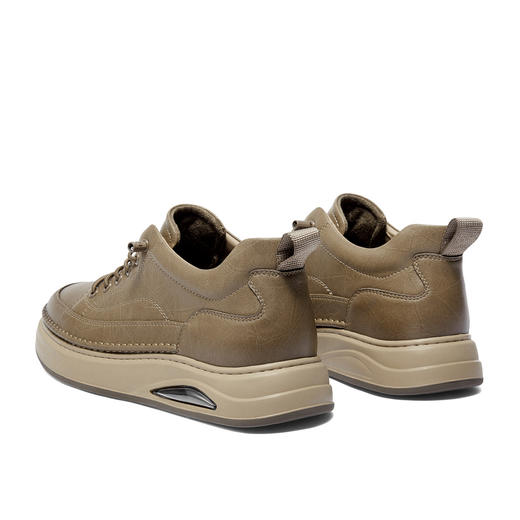 【云粉节】BF楼森达工装男鞋2025冬季新款厚底复古工装休闲板鞋V3052吊牌价1059活动价539 商品图3