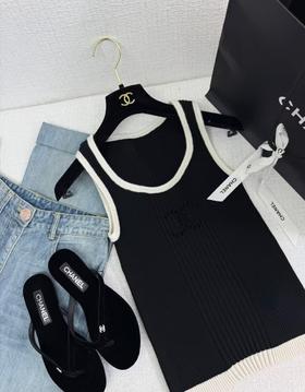 GY04-香奈儿 25C 早春度假系列 Logo徽标纯色无袖背心 女款 （LS*MM）-10.14直播款