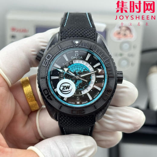 欧米茄OMEGA ZW海马600米系列 海洋宇宙 海马世界时 男士腕表 新“陶瓷壳”海马600米世界时！海马系列海洋宇宙世界时腕表！ 商品图0