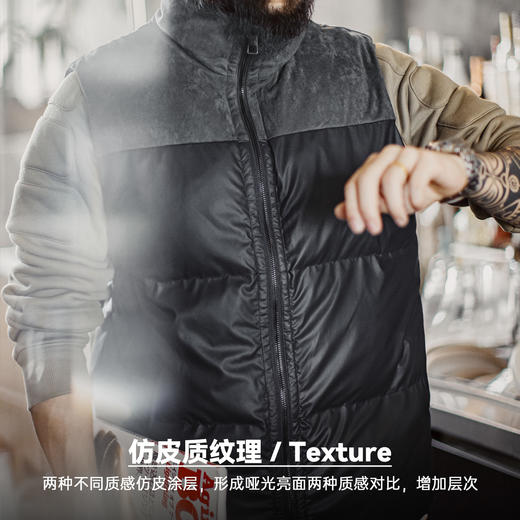 马登工装美式户外保暖夹棉马甲黑色山系立领无袖背心坎肩外套男秋 商品图2