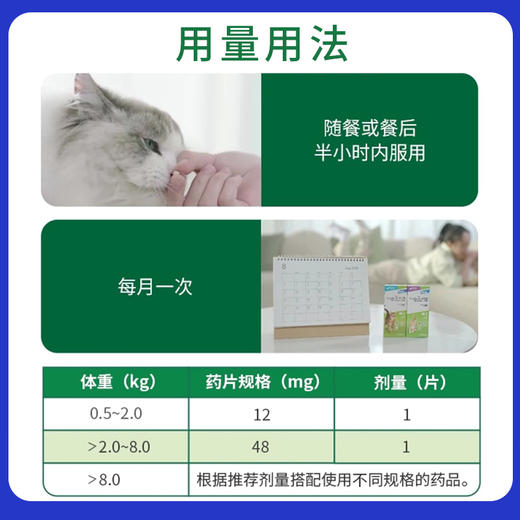 拜耳可立奥猫用乐替拉纳咀嚼片跳蚤蜱虫猫咪口服体外驱虫法国进口 商品图4
