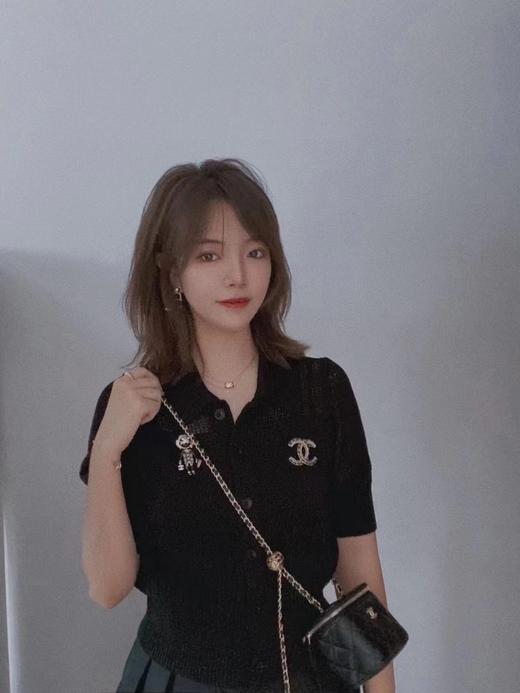 香奈儿 双C Logo 麻纹穿皮胸针（XK） 商品图3