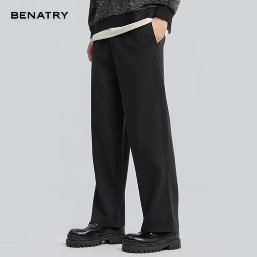 贝纳川冬季新品羊毛直筒牛仔裤ECF332001 商品图1