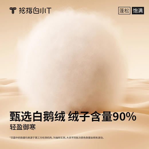 拇指白小T双面穿鹅绒面包服 商品图5