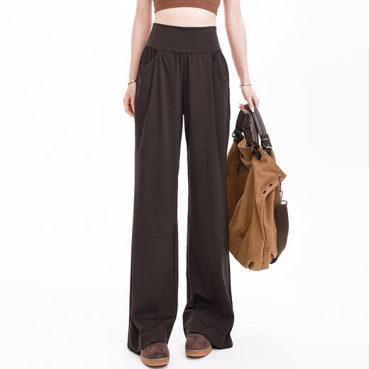 跃牌【禅语梵心】宽松休闲直筒喇叭长裤口袋瑜伽舞蹈健身裤CK5543 商品图1