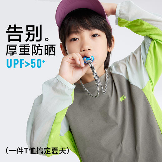 fx-【宣纸速干】咕噜日记童装儿童速干T恤男女童透气长袖夏轻薄上衣PXT2531 商品图2