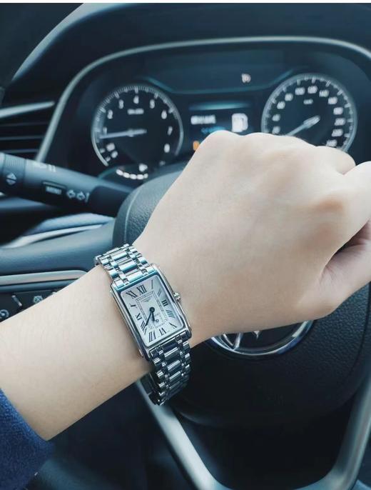 D101416新款方形系列复古放射波纹表盘女士时尚石英机芯手表 商品图2