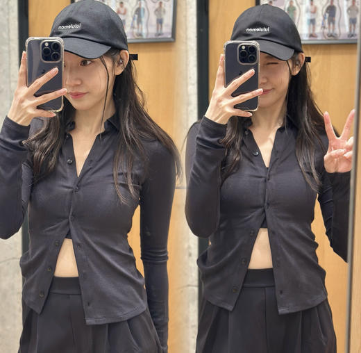 lu｜Hold Tigth系列女士翻领长袖衬衣  舒适柔软 超显身形 时髦精们抓紧看过来 商品图0