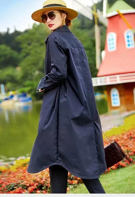 仅一件！ 【低价清仓】春秋中长款时尚百搭休闲风衣外套ZFYY004 商品图2