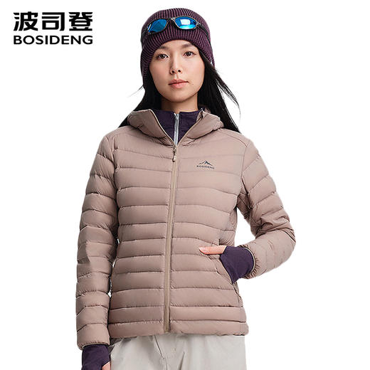 波司登2025新款鹅绒羽绒服女轻薄短款连帽B250131048 商品图2