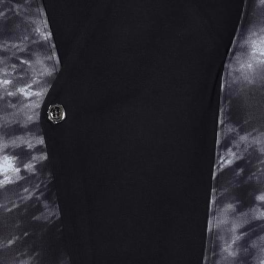 SDSA男士秋冬新款痞帅男装美式拼接开衫V领卫衣扎染重工百搭上衣 商品图2