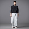 PINLI品立春季新款男士宽松纯色直筒长裤阔腿裤潮GD253117122 商品缩略图1