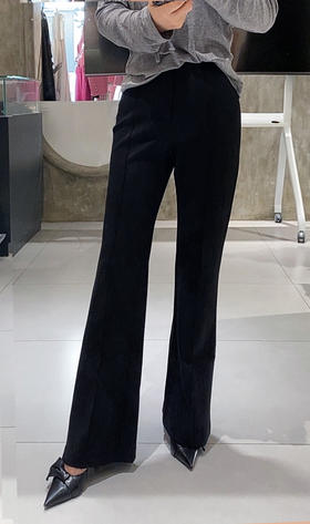 黑色微喇女神神裤