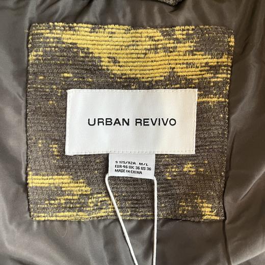 U&R男款提花可拆卸连帽棉服(波哥M蕾姐S） 商品图14