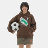 CryingCenter 故障足球徽章连帽卫衣趣味棕色加绒宽松 哭喊中心 商品缩略图0