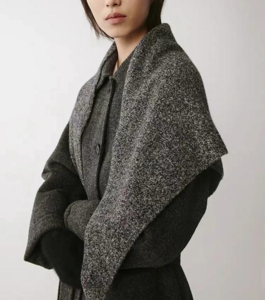 重磅渠道  牦牛绒圈圈纱三角巾   康赛尼棉羊毛牦牛绒混纺  手感软糯舒适   三角巾披肩 商品图1