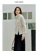 ForPoem 现货 25/FW原创设计围巾一体花朵扣气质羊毛针织开衫 商品缩略图3