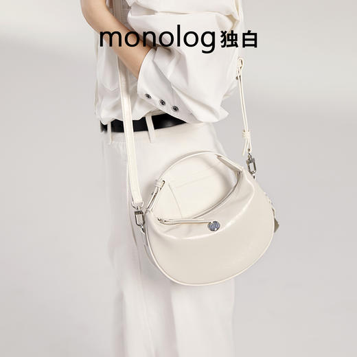 独白X卡拉羊 灵动小月牙包原创设计单肩包出片百搭手拎女包D4051 商品图1