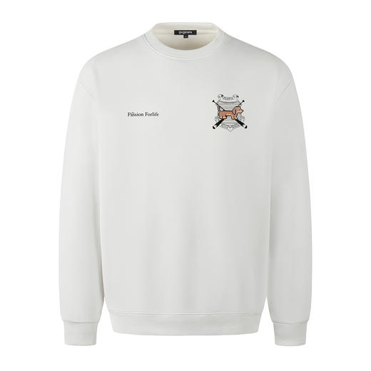 gxg.jeans男装2025秋款男士圆领卫衣舒适休闲百搭叠穿校园青少年套头卫衣K&C 商品图5