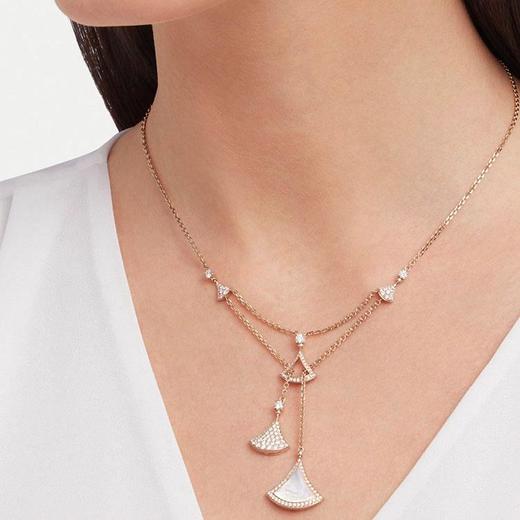 TB118-宝格丽lgari新款满钻小裙子项链（XK）-10.14直播款 商品图4