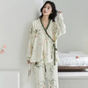 【超模君严选 昕芬儿--新中式和服印花纯棉家居服】天然棉质舒适透气轻盈 亲肤丝滑不跑杯 自带隐形胸垫  防凸点不走光 丝滑软糯触感 宽松版型搭配新中式印花 气质优雅/居家休闲/多款式可选 商品缩略图1