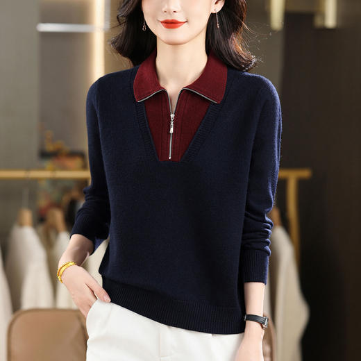 气质减龄漂亮上衣，显瘦打底衫高级感CC-MY-1255 商品图3