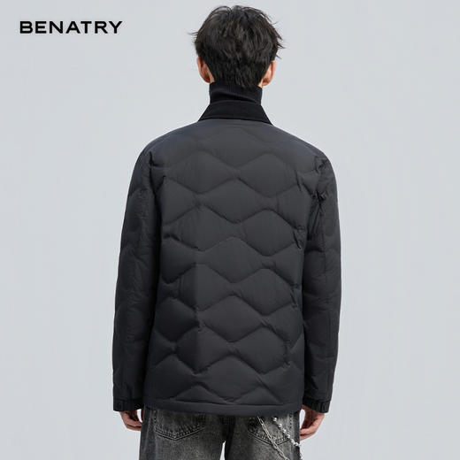 贝纳川冬季新品无胆防绒翻领轻薄羽绒ECF405233 商品图3